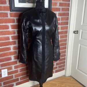 Genuine leather dress